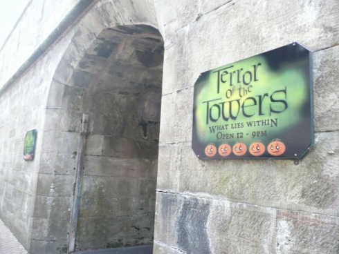 Terror of the Towers sign