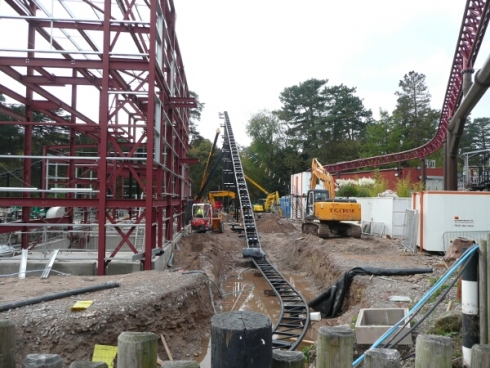 SW6 lift hill construction image