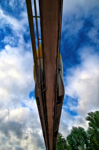 Monorail from below