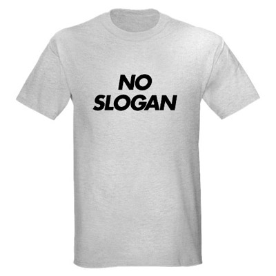 No slogan