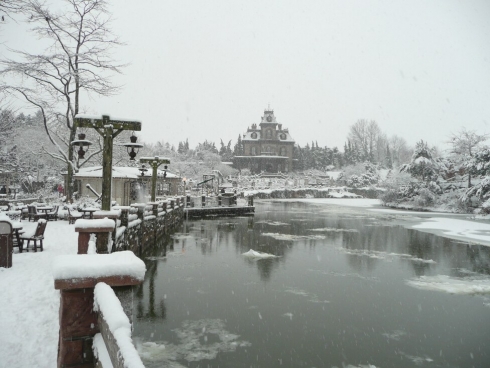Frontierland in the snow