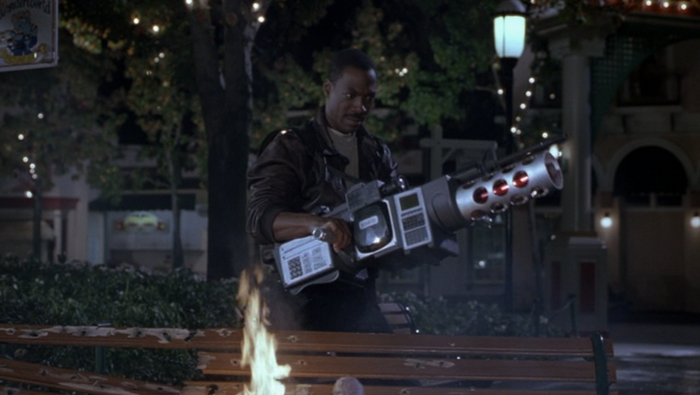 Axel Foley with the Annihilator