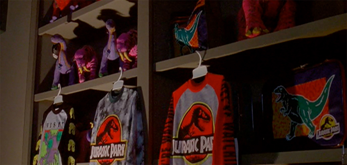 Gift shop scene from the film, Jurassic Park