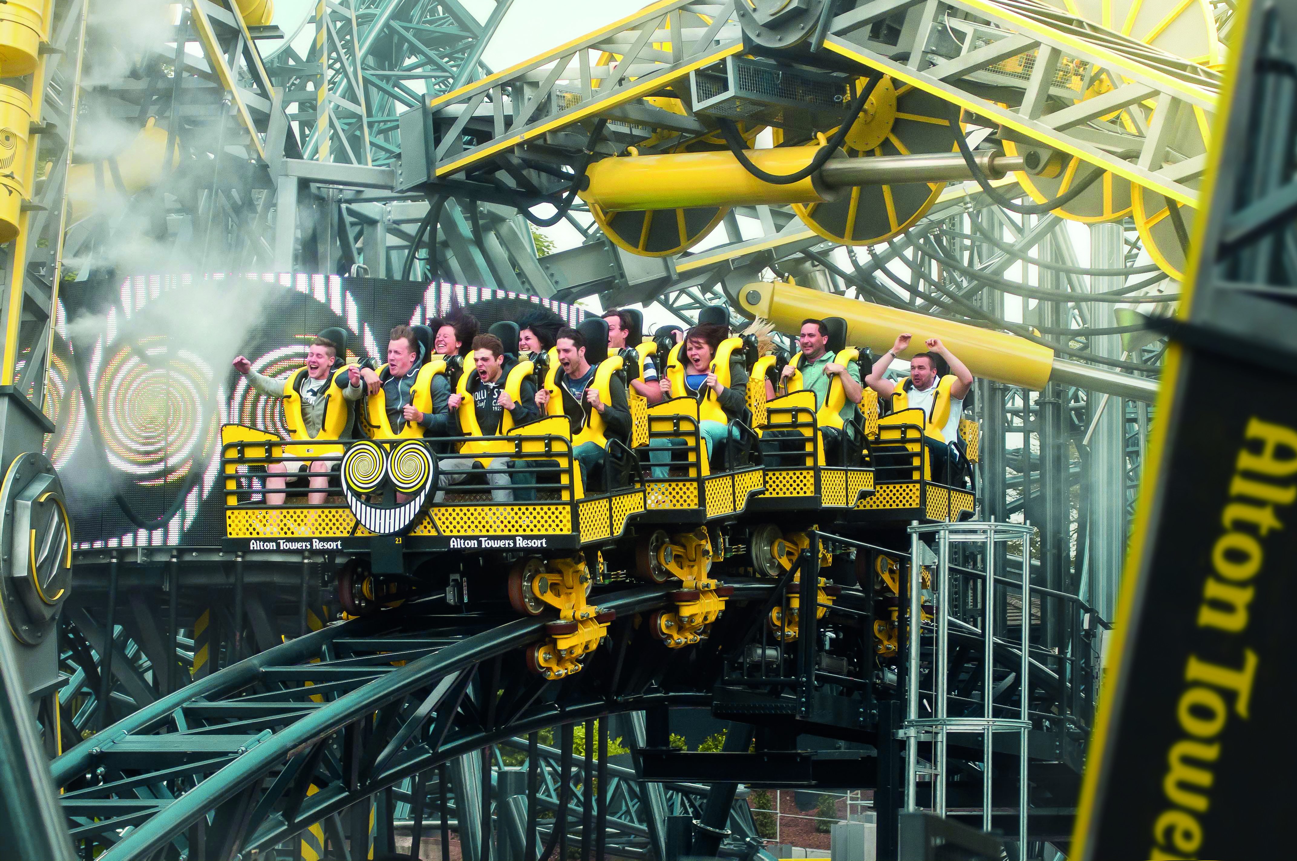 Guests on The Smiler at Alton Towers