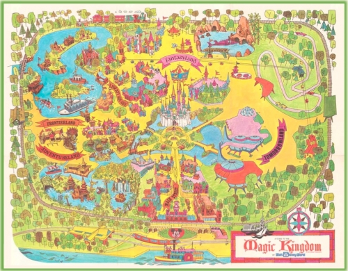 Magic Kingdom 40th Anniversary Map