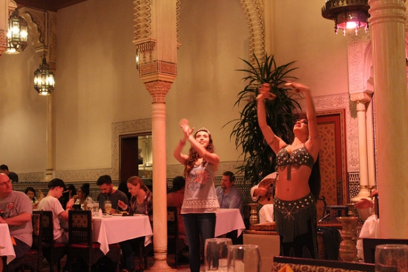 Belly Dancer at Restaurant Marrakesh
