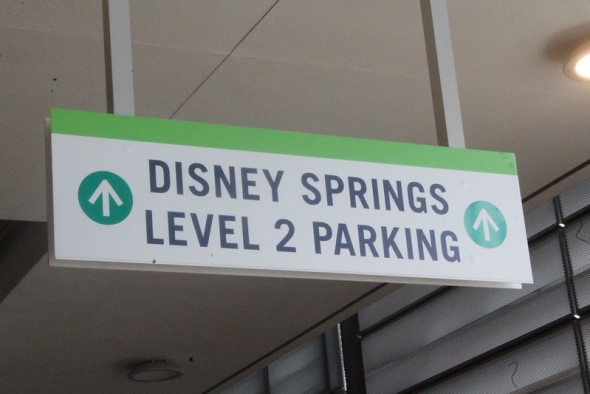 Disney Springs Parking Sign