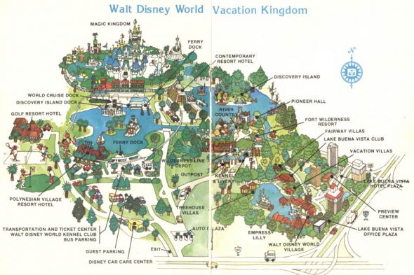 1979 Walt Disney World map