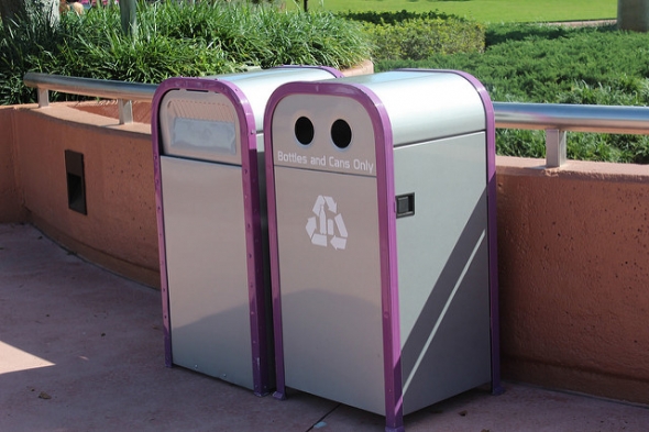 Trash cans at Disney