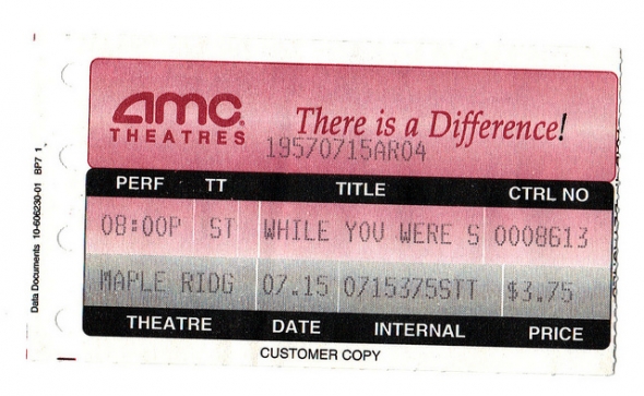 While You Were Sleeping Ticket