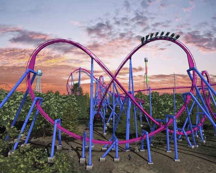 Preview: Banshee roller coaster at Kings Island Theme Park Tourist.