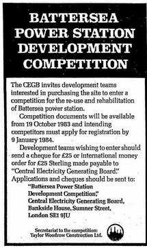 Battersea Power Station competition advert