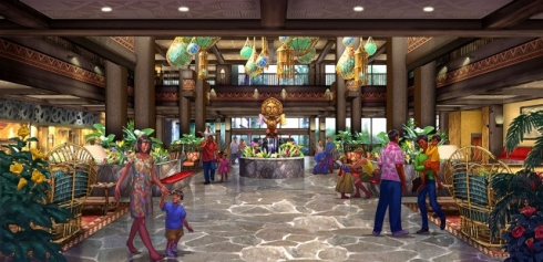 Disney's Polynesian Village Resort artwork