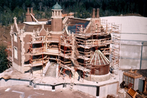 Haunted Mansion construction