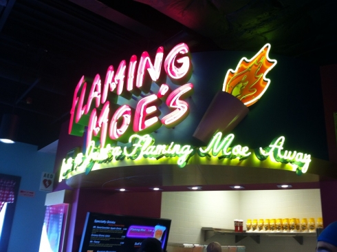 The Flaming Moe's Drink Stand