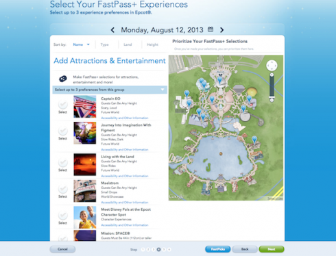 My Disney Experience website