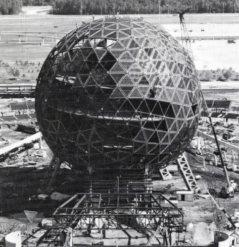 Spaceship Earth construction (2)