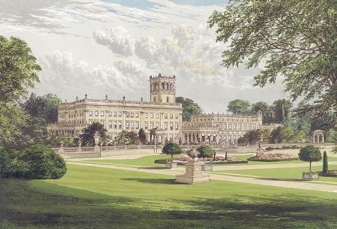 Trentham Hall in 1880s