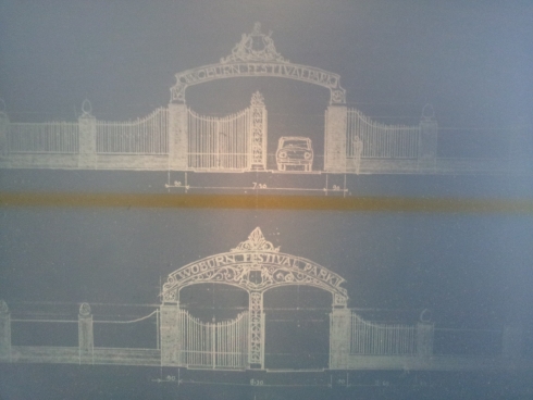 Woburn Abbey theme park entrance artwork (2)