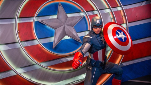 Captain America at Disneyland