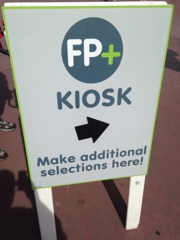Fast Pass Plus Sign