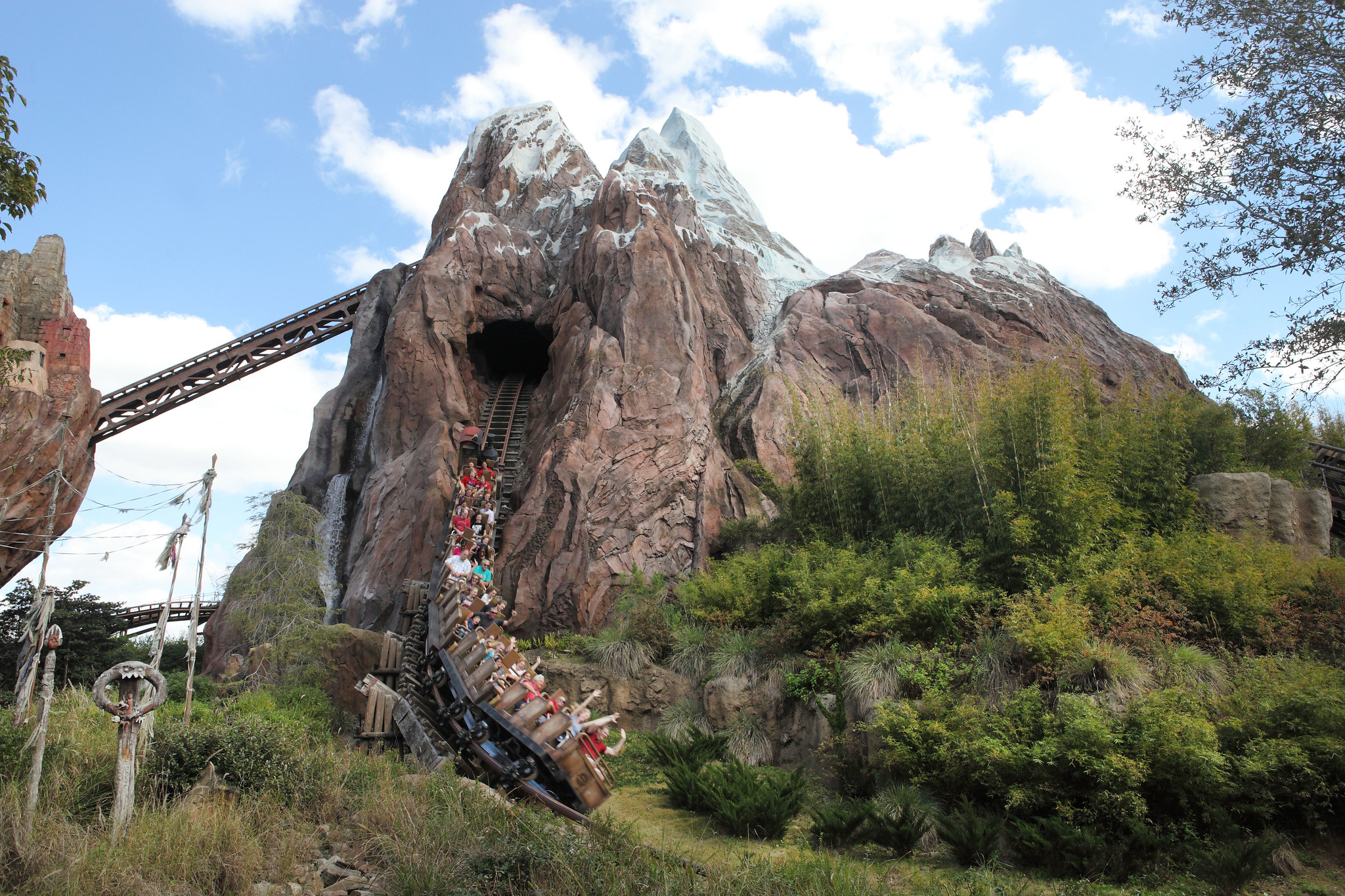 Expedition Everest from the ground