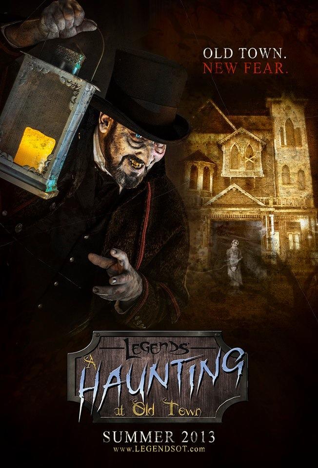 a promotional poster for Legends: A Haunting at Old Town