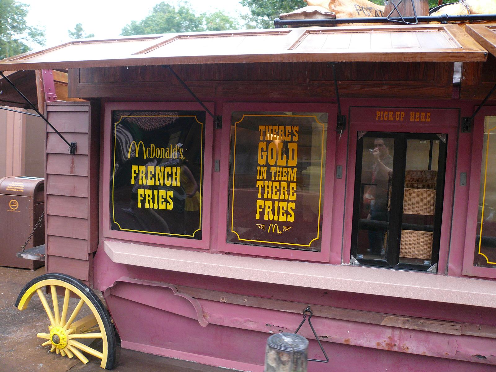 McDonald's Fry Cart in Magic Kingdom at Walt Disney World