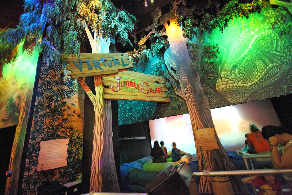 Virtual Jungle Cruise from Disney Quest.