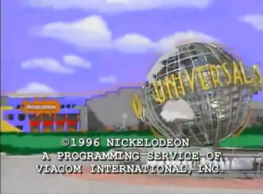 Universal globe at the end of a Nickelodeon show