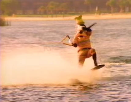Goofy water-skiing