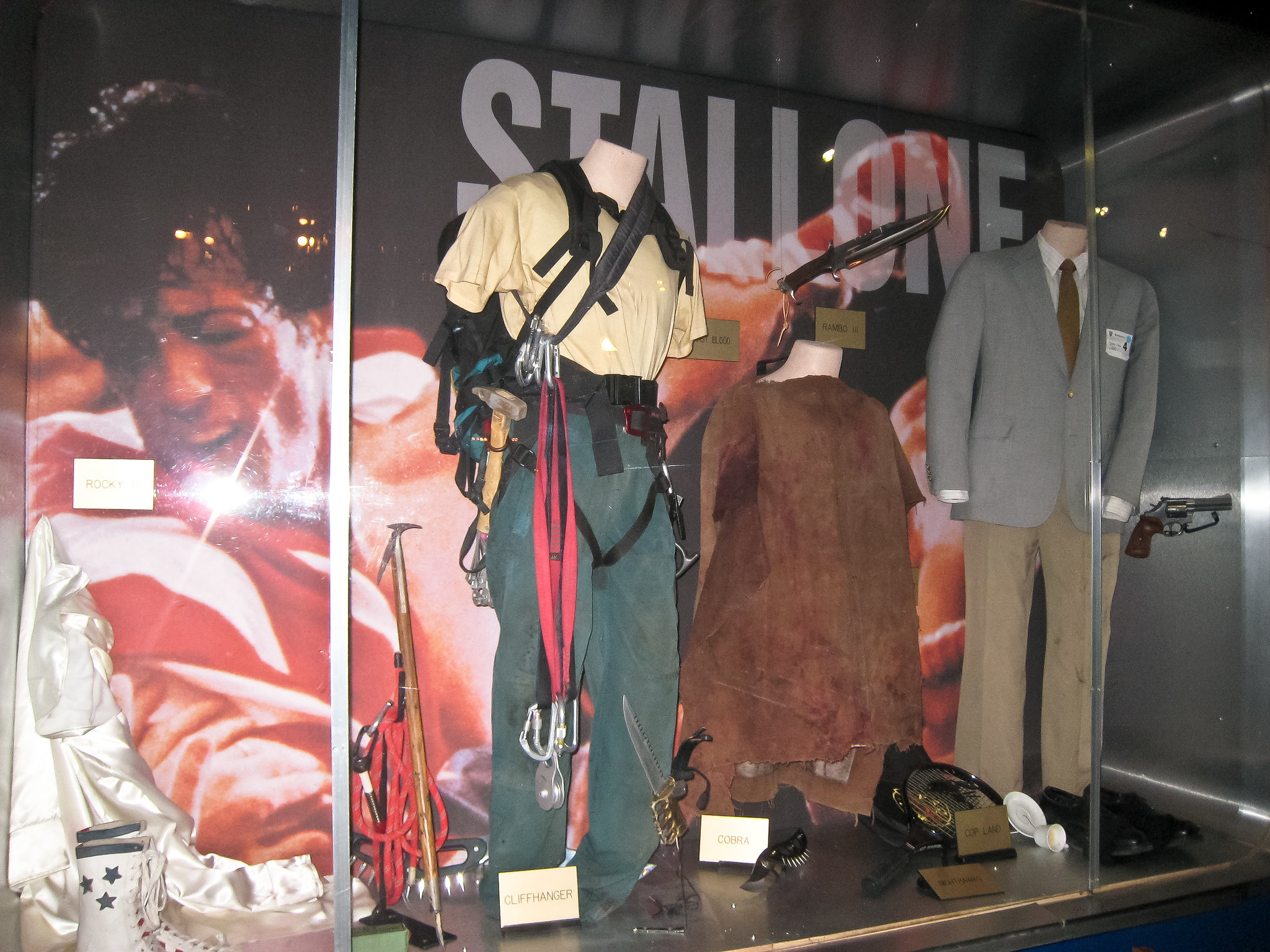 Stallone display at Planet Hollywood
