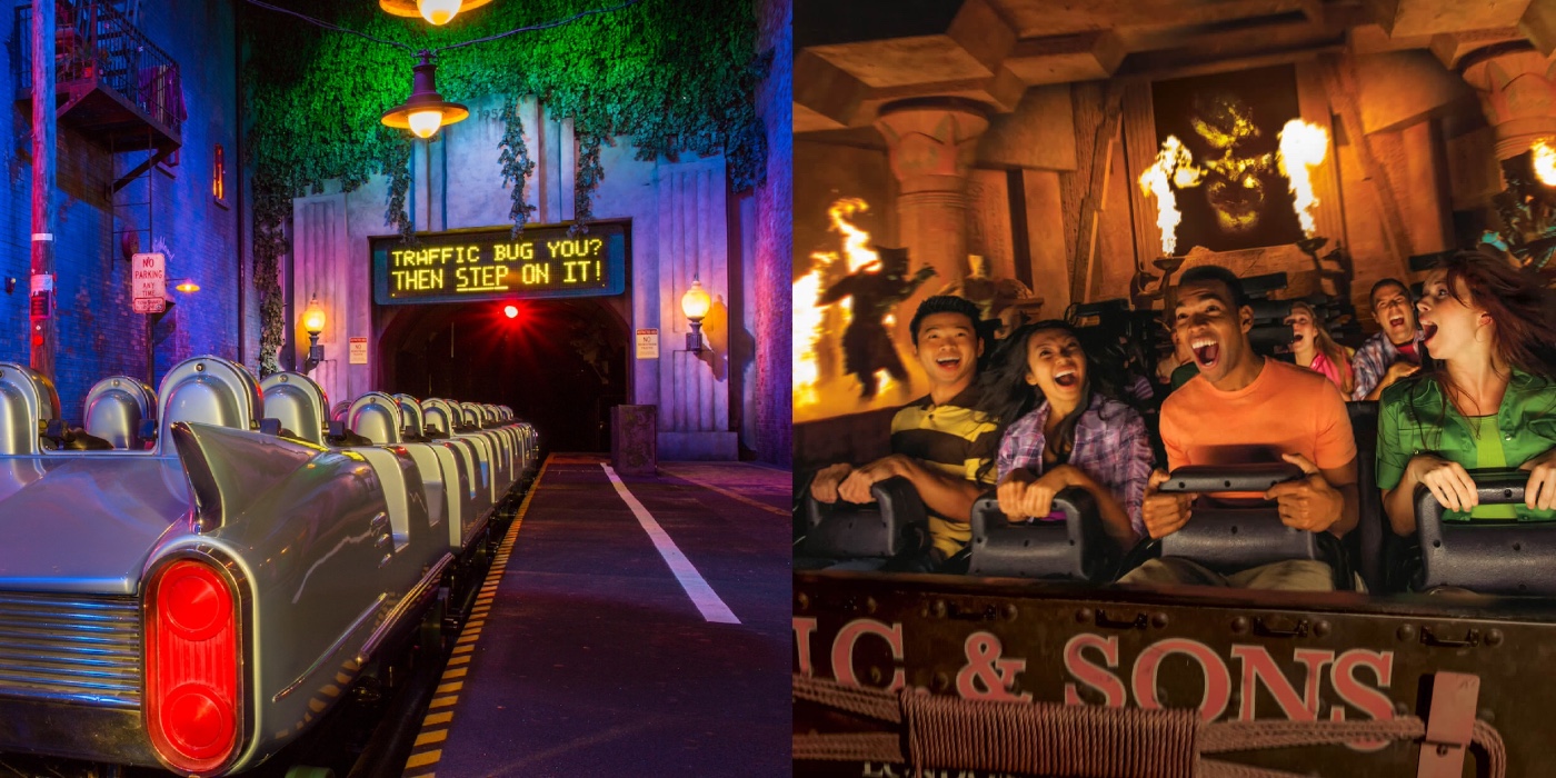 Rock n Rollercoaster and Revenge of the Mummy