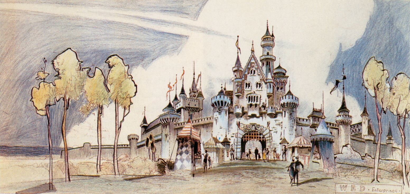 Drawing of Sleeping Beauty Castle