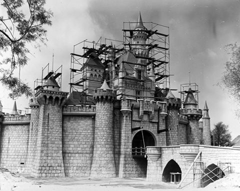 Construction of Sleeping Beauty Castle