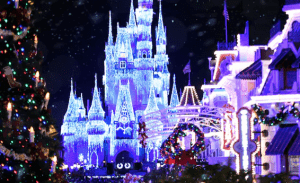 Christmas lights, Disney's Magic Kingdom