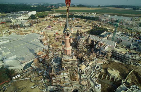 Disneyland Paris EuroDisney Castle Construction