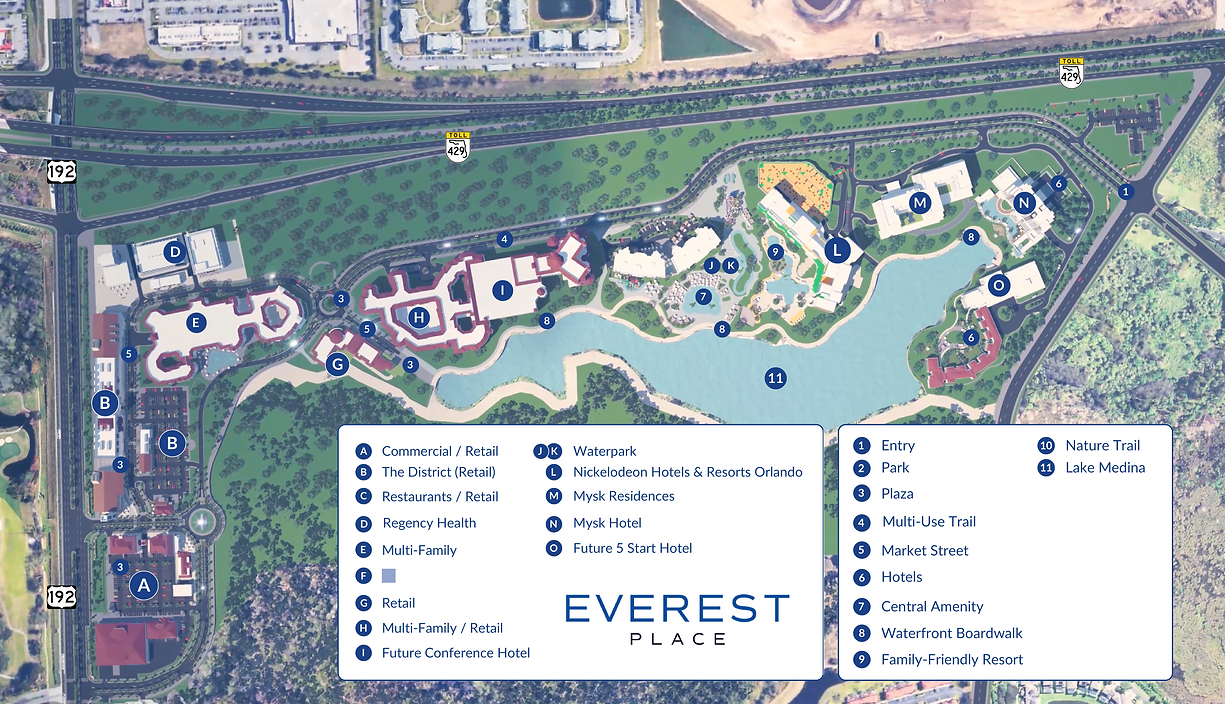 Everest place site map