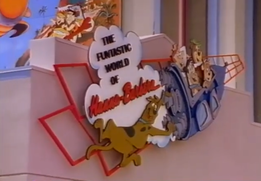 the entrance sign for Hanna-Barbera