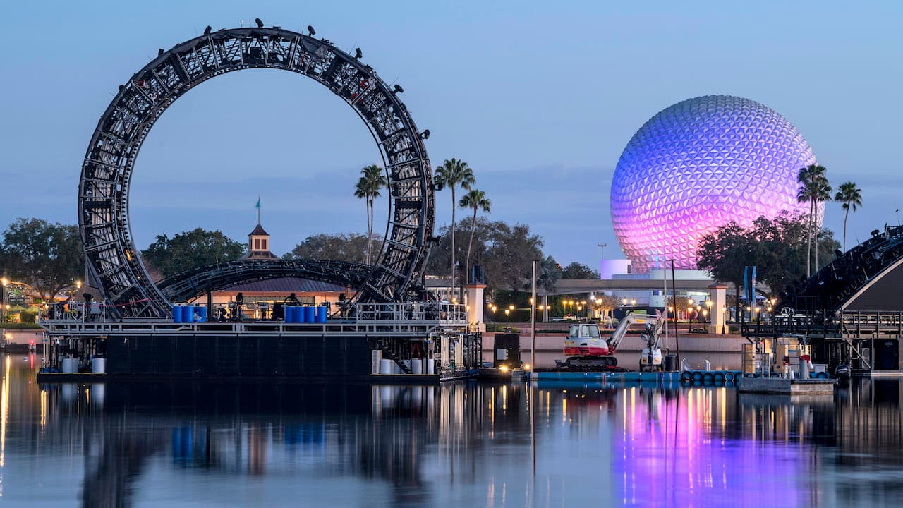 Harmonious Barges and Spaceship Earth at Walt Disney World's EPCOT 