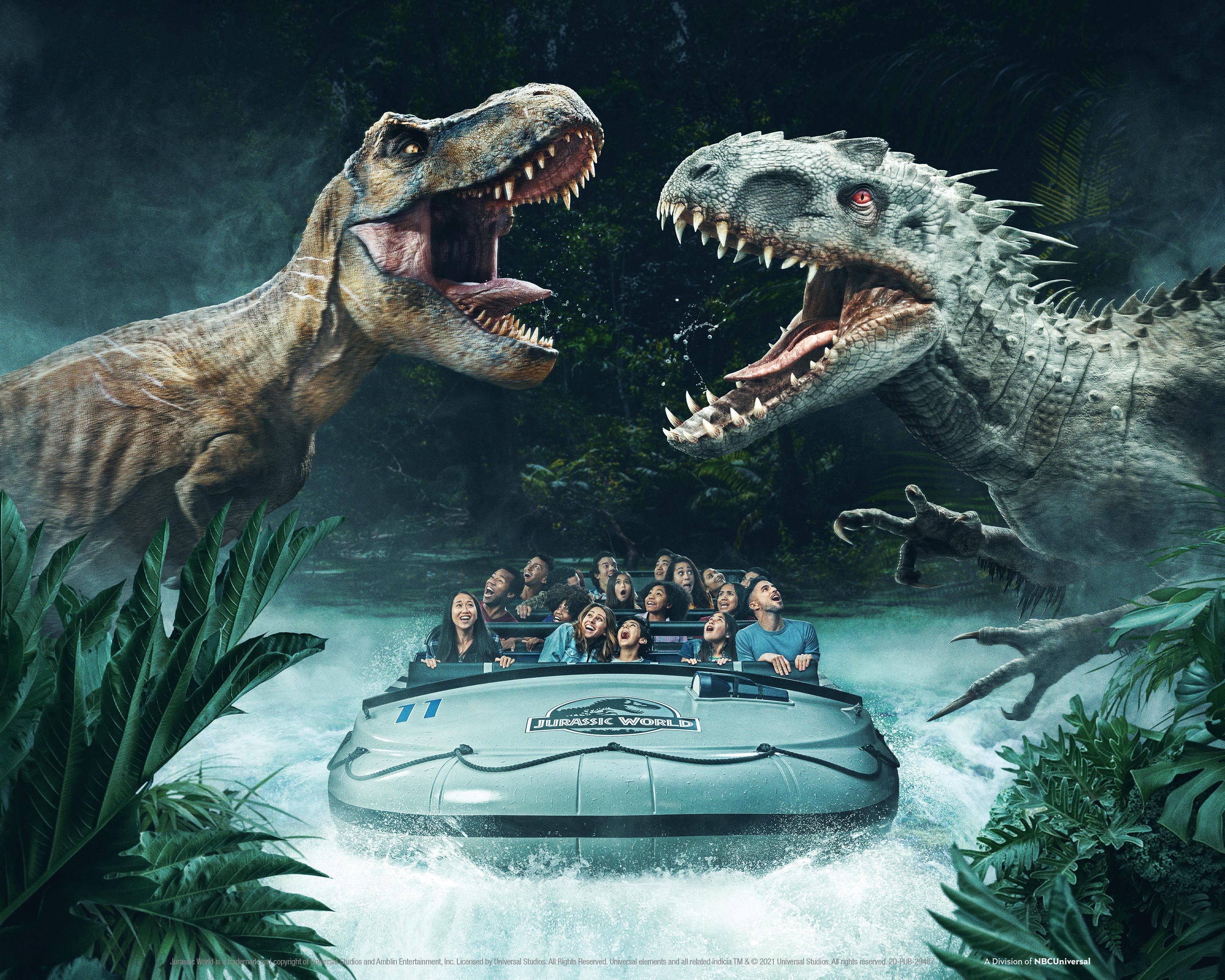 Concept art for Jurassic World: The Ride