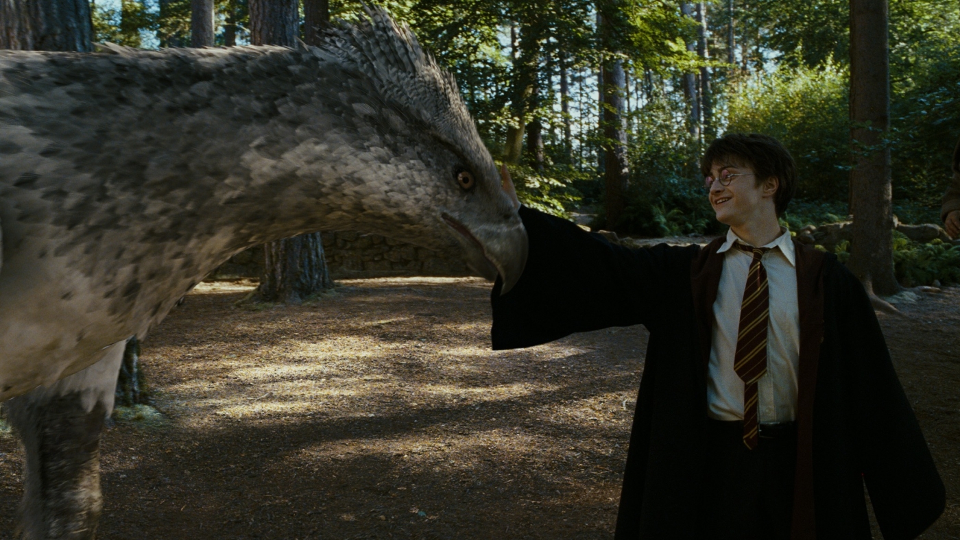 Harry Potter and Buckbeak the Hippogriff