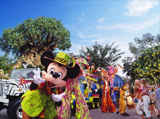 Mickey's Jammin' Jungle Parade at Walt Disney World's Animal Kingdom