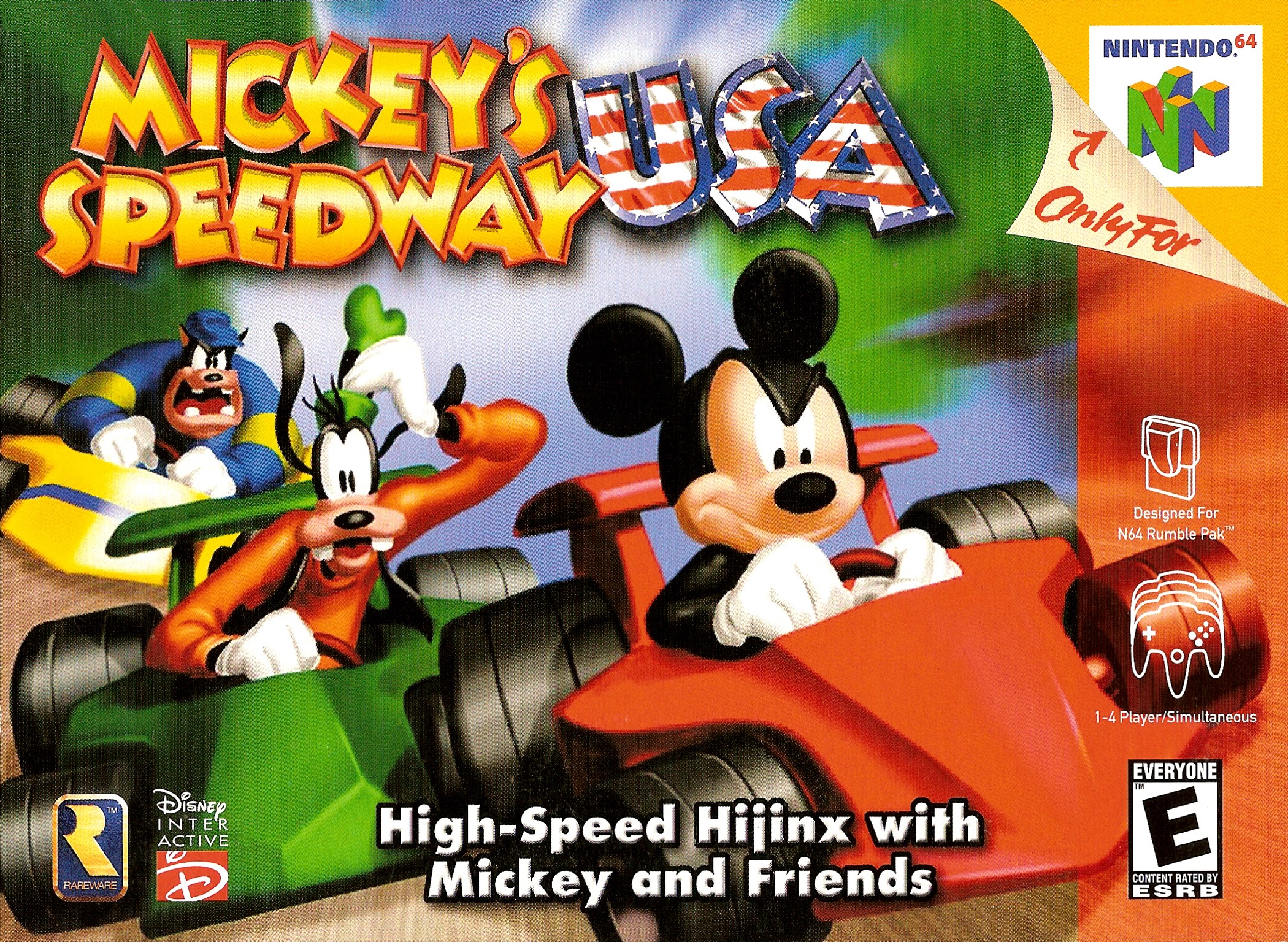 Mickey's Speedway USA box art