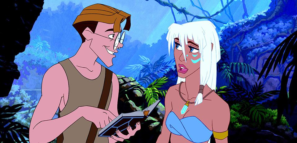 Milo and Kida from Disney's Atlantis The Lost Empire
