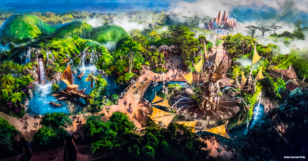 Moana and Zootopia Land Concept Art for Dinoland U.S.A replacement at Animal Kingdom