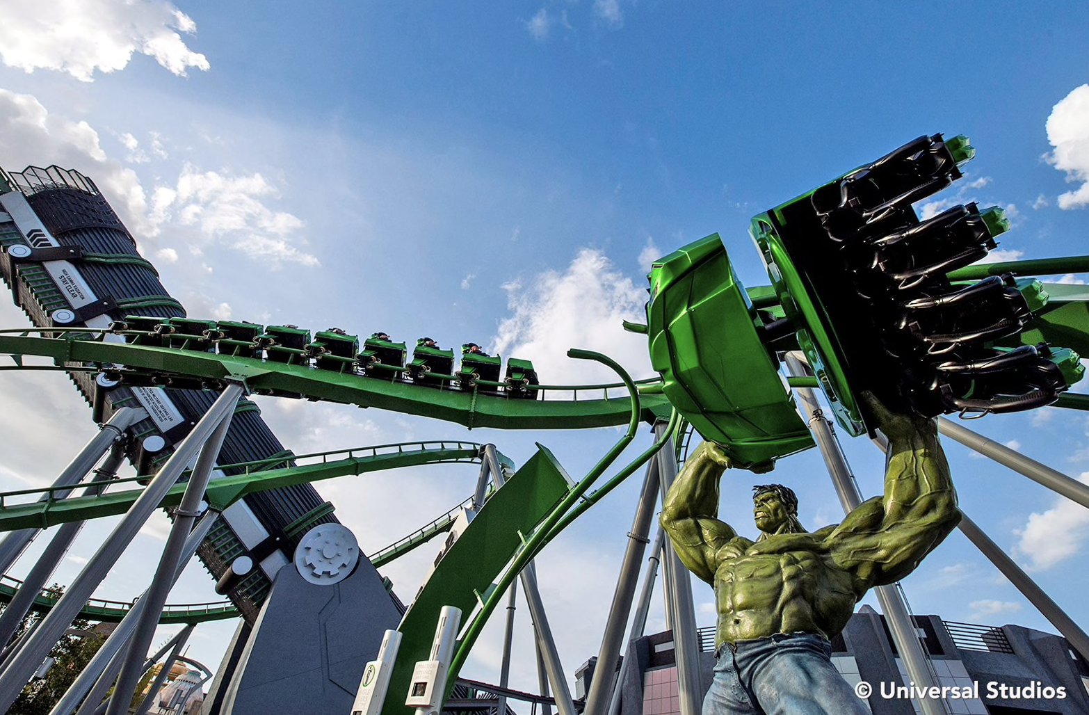 Incredible Hulk Coaster's revamped entrance