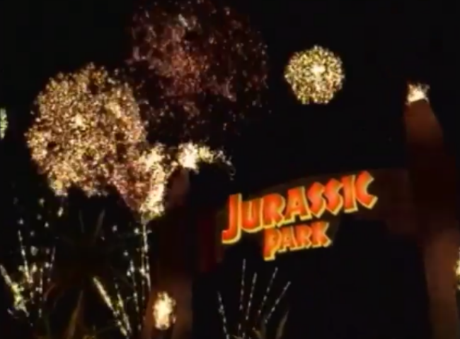 Fireworks Over Jurassic Park