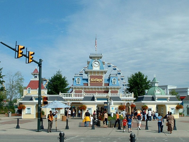 Six Flags Worlds of Adventure Entry Building
