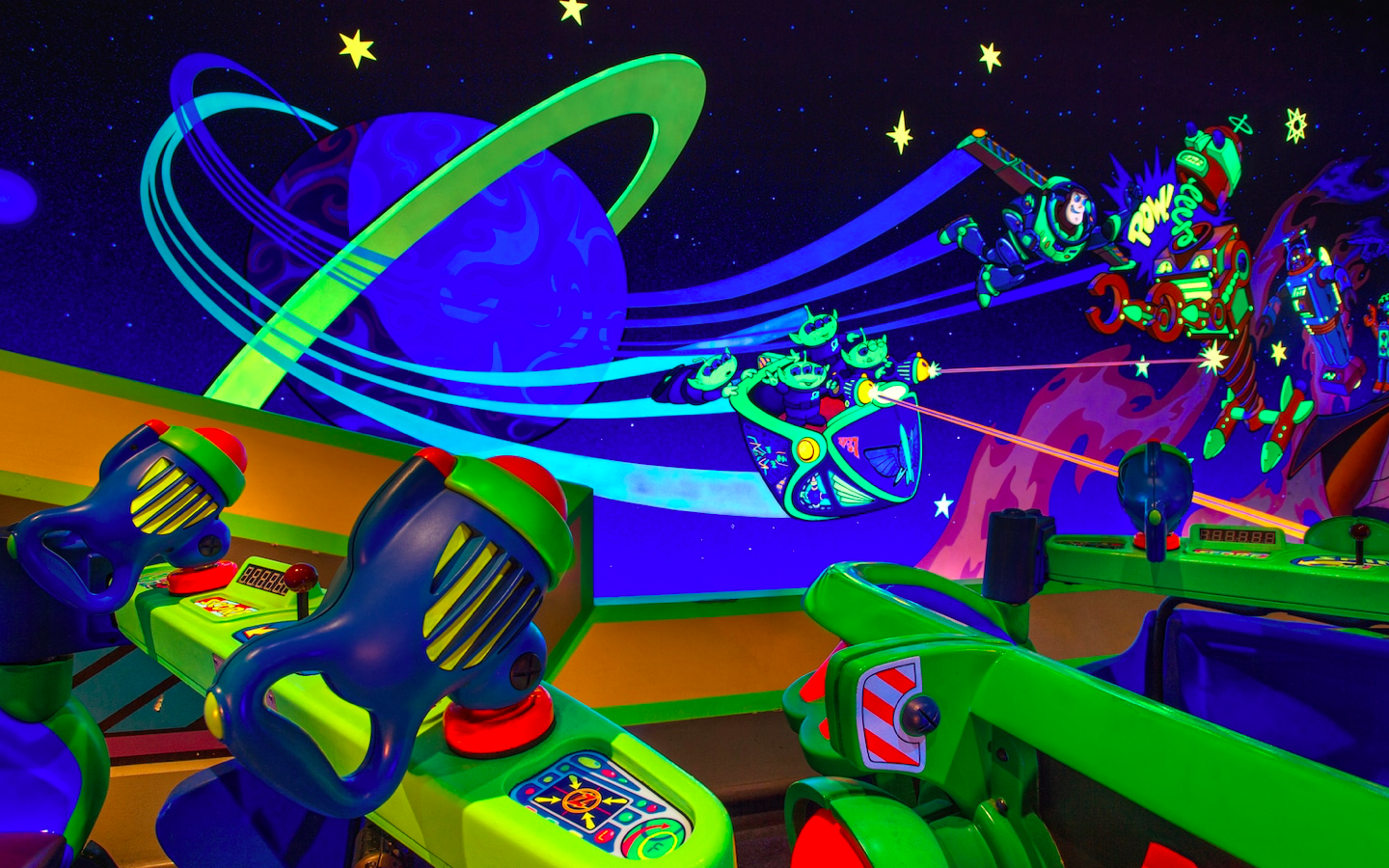 Buzz Lightyear Space Ranger Spin at Walt Disney World's Magic Kingdom